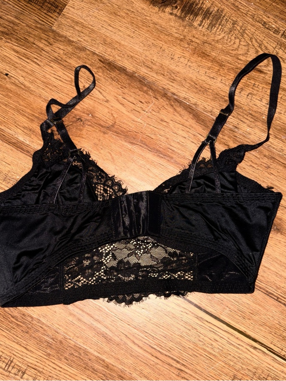H&M Black Lace Bralette with Stretch Band